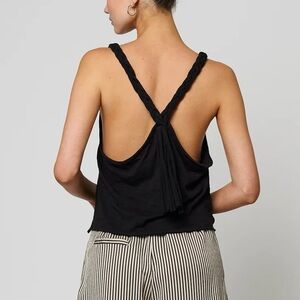 Atelier Delphine Twisted Tank in black